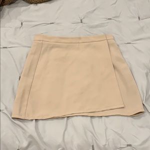 Beige miniskirt